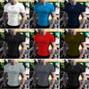 Men Fashion Tops Tee Shirt Plain Slim Fit t Shirt Short Sleeve t-Shirts For Men Gym Shirts Casual White t-Shirt Man Clothes 5XL