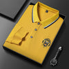 Long-sleeved Polo T-shirt Fashion Casual Embroidery Versatile Breathable Men's POLO Shirt