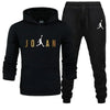 Casual Zipper Tracksuits Outdoor Fitness Jogging Hooded Sets Sports Luxury Hoodie + Pants Suit Clothing