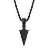 Punk Arrow Shape Necklace For Men Gold Color Alloy Arrow Pendant Party Jewelry Gift Retro Personality Long Chain Necklaces