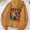 Never Look Back Creative Smile Skull Hoodies Men Women Warm Comfortable Sweatshirt Loose Hip Hop Street Clothes Loose Hoody