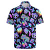 Mens Retro Short Sleeve Polo Shirts 3d Full Print Flower T Shirts For Men Summer Casual Oversized Tee Shirt Tops Blusa Masculina