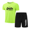 Set Quick Drying Breathable Sports Set Short Sleeve T-shirt Set Men's Jogging Set