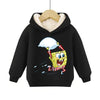 SpongeBob SquarePants Pullover Hoodie Patrick Star Hooded Sweatshirt Heavyweight Fleece Casual Long Sleeve Shirts Birthday Gift