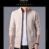 M-4XL Autumn/Winter New Men's Plush Thickened Knitted Jacket Vertical Neck Zipper Sweater Cardigan Warm Coat Jacket Jacket