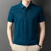 Jacquard POLO Shirt Fashion Casual Wrinkle Resistant Comfortable Top