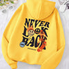 Never Look Back Creative Smile Skull Hoodies Men Women Warm Comfortable Sweatshirt Loose Hip Hop Street Clothes Loose Hoody