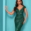 Lucyinlove Elegant Champagne Evening Dress For Women Long  Luxury Mermaid Formal Sequins Prom Wedding Party Cocktail Dresses