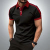 Summer Men's short sleeved polo shirt business Office Splicing together T-shirt men's casual top European and American plus size