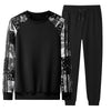 Spring and Autumn New Fashion Printed Long Sleeve T-shirt Set For Men Leisure Loose Comfortable High Quality Two-Piece Set