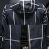 Minglu Plaid Hooded Zipper Men's Jackets High Quality Long Sleeve Spring Autumn Sport Casual Male Outerwear Fashion Man Coats