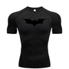 Bat Printed Men's Tight T-Shirt Running Compression Compression T Shirt Gym Fitness Jogging Short Sleeve Male Casual Shirt Tops