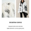 ZVAQS Natural Raccoon Fur Coat Women Winter Luxury Clothes White V Neck Fur Jacket Old Money Style Outerwears 2024 шуба женская