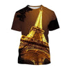 Paris Eiffel Tower Graphic T-shirt Men Women 3d Printed France Tees Tops Summer Casual Short Sleeve Oversized Tshirts Gift