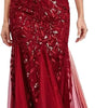 Elegant Fashionable V-neck Sequin Dress Socialite Stylegown Summer Cross-border Hot Selling Dress Sleeveless