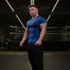 Summer New Men's T-Shirts Sports Fitness Quick Drying Breathable High Elasticity Tight Clothing Gym Running Training Clothes