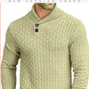 Men's Sweater Knit Pullover Fashionable Polo/Turtle Neck Slimming Smooths Your Silhouette Winter Casual Thick Thin