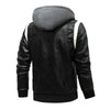 Autumn Winter Bomber Leather Jacket Men Scorpion Embroidery Hooded Jacket PU Leather Motorcycle Mens Ryan Gosling Drive Jacket