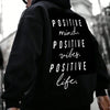 Autumn and Winter Fashion English Letter Printed Hoodie 100% Cotton High Quality Men's Casual Sports and Fitness Clothing