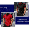 Summer Men's short sleeved polo shirt business Office Splicing together T-shirt men's casual top European and American plus size