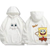 New Pattern Spongebob Cartoon Anime Printing Men's and Women's Hoodies Autumn and Winter Fashionable Couple's Clothing Hoodie