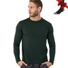 100% Merino Wool Base Layer Men Merino Wool Long Sleeve 240G Midweight Thermal Underwear Wicking Breathable Top + Hiking Socks