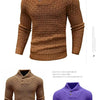 Men's Sweater Knit Pullover Fashionable Polo/Turtle Neck Slimming Smooths Your Silhouette Winter Casual Thick Thin