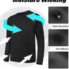 5 Pack Long Sleeve Shirts for Men Moisture Wicking  Sun Protection Tee Shirts Workout T Shirts Casual