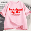 I Out Pizza'd The Hut CIA Assassinate Me Cursed T-Shirt Men Women Tee Cursed T Shirt Paris Hilton Tshirt Cotton Short Sleeve Tee