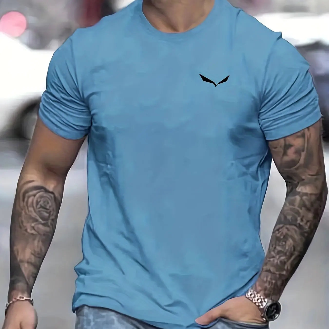 Breathable T Shirt Round Neck Fashion Short Sleeve Top