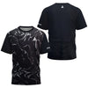 monogram print Men's badminton Tennis brand Quick dry short sleeve men's Tops sports T-shirt