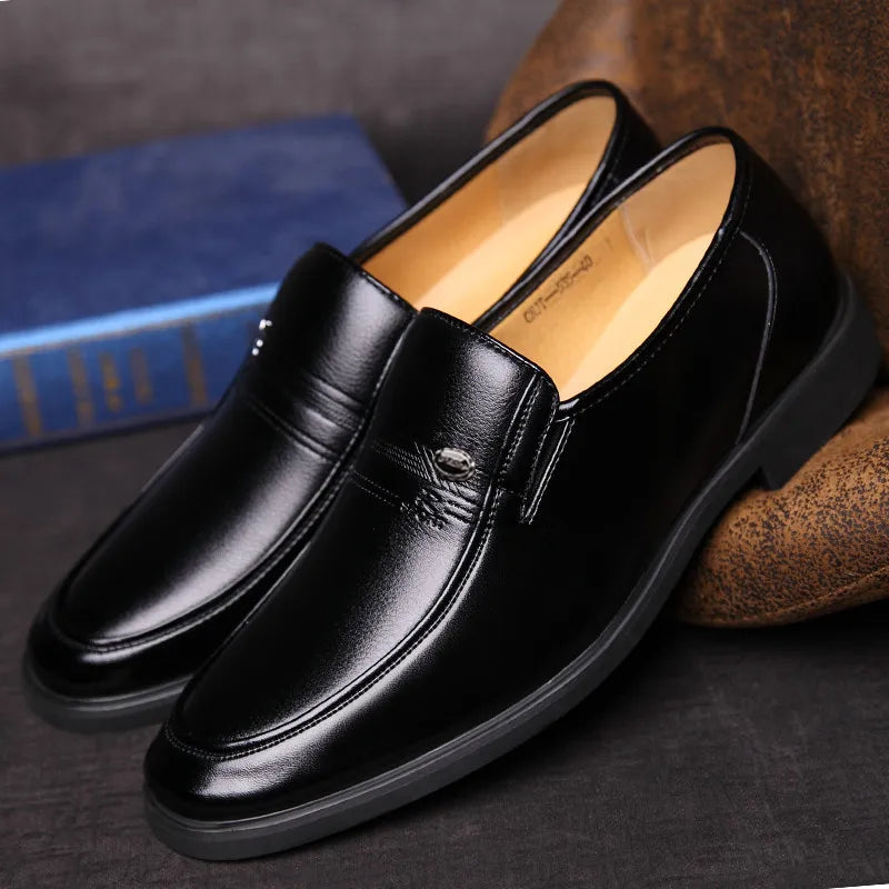 Leather Loafers Moccasins Breathable