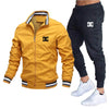 Men's Sets Jacket and Sweatpants 2-piece Set Casual Spliced Pants Baseball Stand Neck High Quality Jogging Jacke