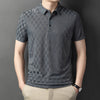 Jacquard POLO Shirt Fashion Casual Wrinkle Resistant Comfortable Top