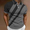 Spring and summer men's 3D printed golf polo shirt men's clothing casual business short sleeved loose oversized T-shirt high-end