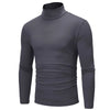 High Neck Slim FitElastic Long Sleeve Pullover Thermal Tops