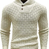 Men's Sweater Knit Pullover Fashionable Polo/Turtle Neck Slimming Smooths Your Silhouette Winter Casual Thick Thin