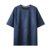 Summer Short-sleeved T-shirt Men Fashion 10-color Casual Suede T Shirt Men Streetwear Loose O-neck Tshirt Mens Top M-3XL