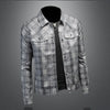 Minglu Spring Autumn Men's Jackets Luxury Plaid Allover Printed Single Breasted Male Coats Casual Man Overcoat Plus Size 5XL