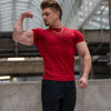 new Fitness Gym T Shirt Men Quick Dry Running Compression Sport Shirt Male Workout Sport Short Sleeve Summer T-shirt