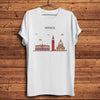 Europe city London Moscow Berlin Paris roma barcelona landmark Funny T Shirt Men Women Casual Tee Homme Unisex Tshirt No-sticker