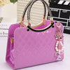 new Luxury simple shells leather handbag Famous brands designer female tide knitting shoulder bag women Messenger bag