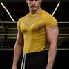 new Fitness Gym T Shirt Men Quick Dry Running Compression Sport Shirt Male Workout Sport Short Sleeve Summer T-shirt