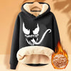 Venom Hoodies Movie Peripherals Jacket Winter Thickened Warm Street Sportswear Casual Sweatshirt Adult Clothes Cool Men Clothing