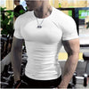 Men Fashion Tops Tee Shirt Plain Slim Fit t Shirt Short Sleeve t-Shirts For Men Gym Shirts Casual White t-Shirt Man Clothes 5XL