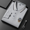 Long-sleeved Polo T-shirt Fashion Casual Embroidery Versatile Breathable Men's POLO Shirt