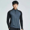 Mens Sports T-Shirt Sportswear Long Sleeve Running Gym Clothing Fitness Golf Rashguard Quick Dry Compression Shirt