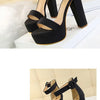 Women High Heel Shoes Sexy Party Nightclub Platform Elegant Sandals Wedding Shoes Bridal Pumps Summer Peep Toe Luxury Thick Heel