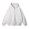 Fleece double zippered Cardigan Hoodie