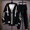 M-6XL Oversized Men's Hoodie Tracksuits Jacket Sweatpants 2 Piece Set Outdoor Fitness Jogging Sets Sports Zipper Hoodie